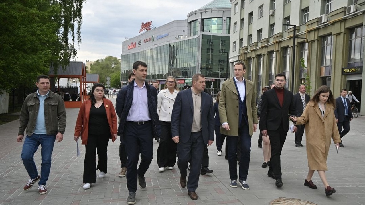Губернатор и мэр Рязани осмотрели места «Большого пешеходного маршрута»