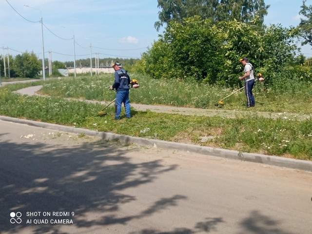 В рамках проведения летнего месячника продолжаются работы по благоустройству и санитарной очистке территорий Московского района 26.06.2023