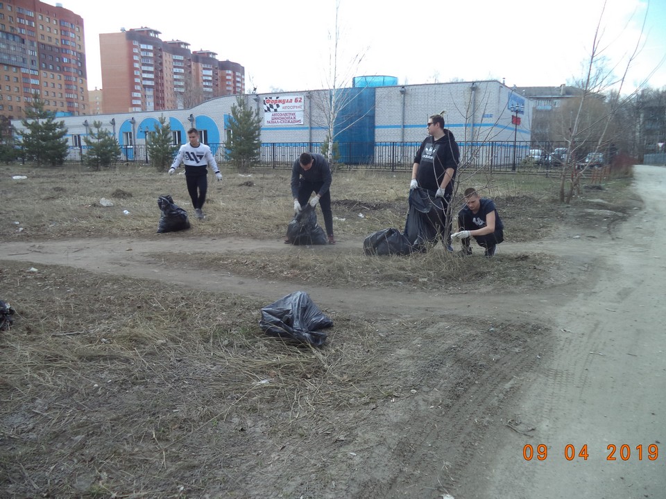 Проведение весеннего месячника на территории Московского района 09.04.2019