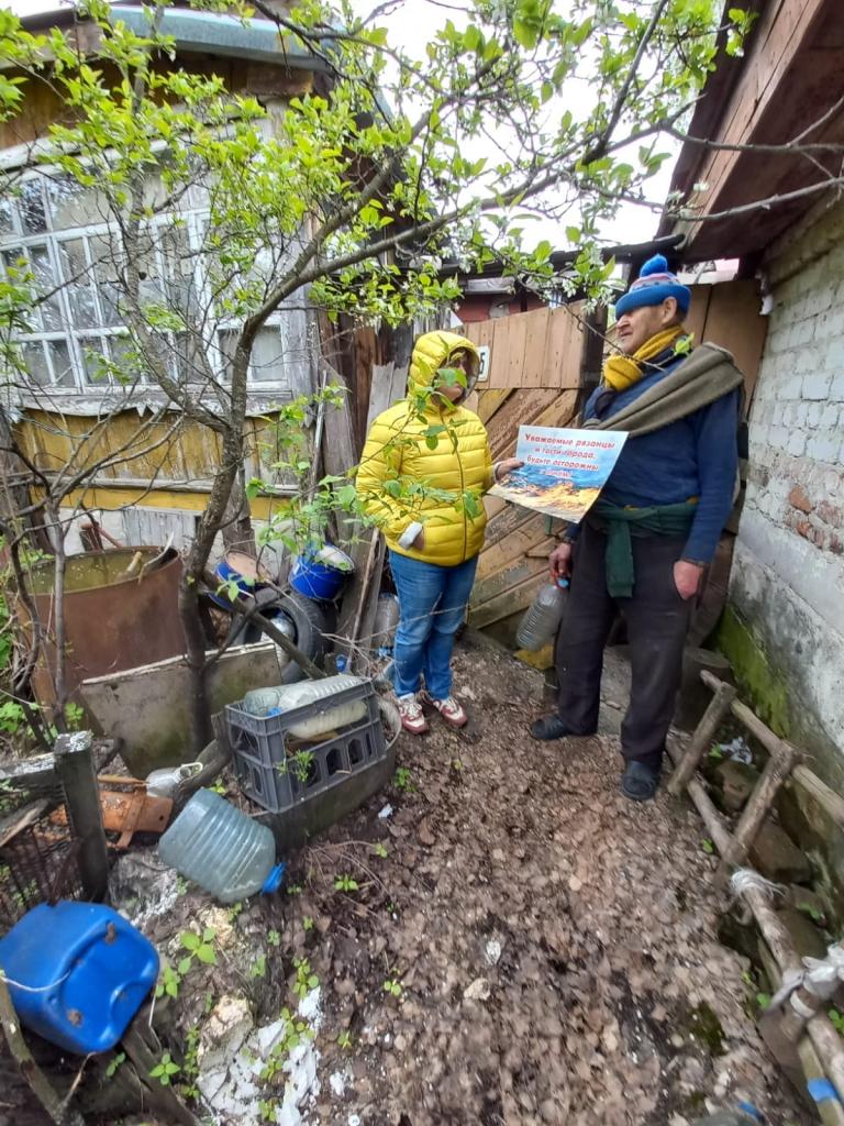 Жителям Солотчи напоминают про соблюдение мер пожарной безопасности 26.05.2022