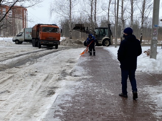 Продолжаются обследования по вопросу уборки от снега территорий