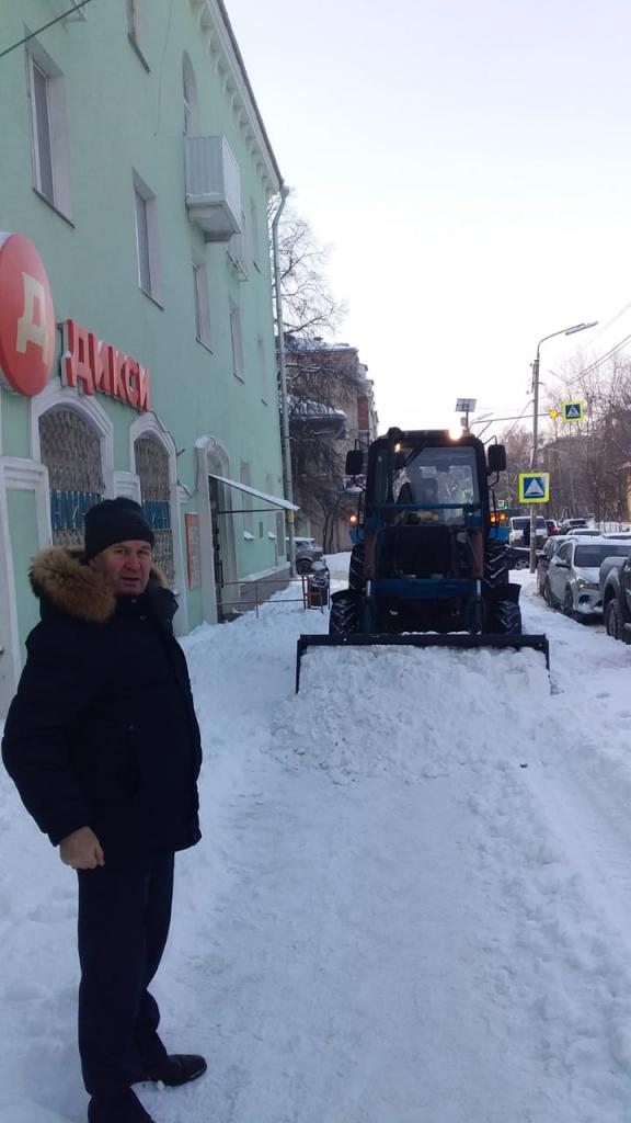 О расчистке снега на территории Железнодорожного района