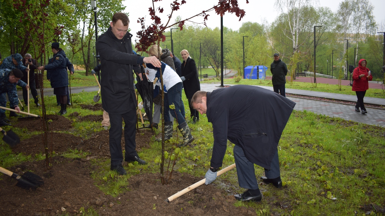 В Рязани высадили деревья в честь героев ВОВ