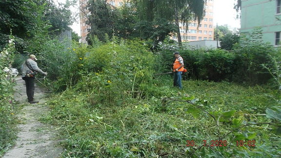 Об окосе на территории Железнодорожного района