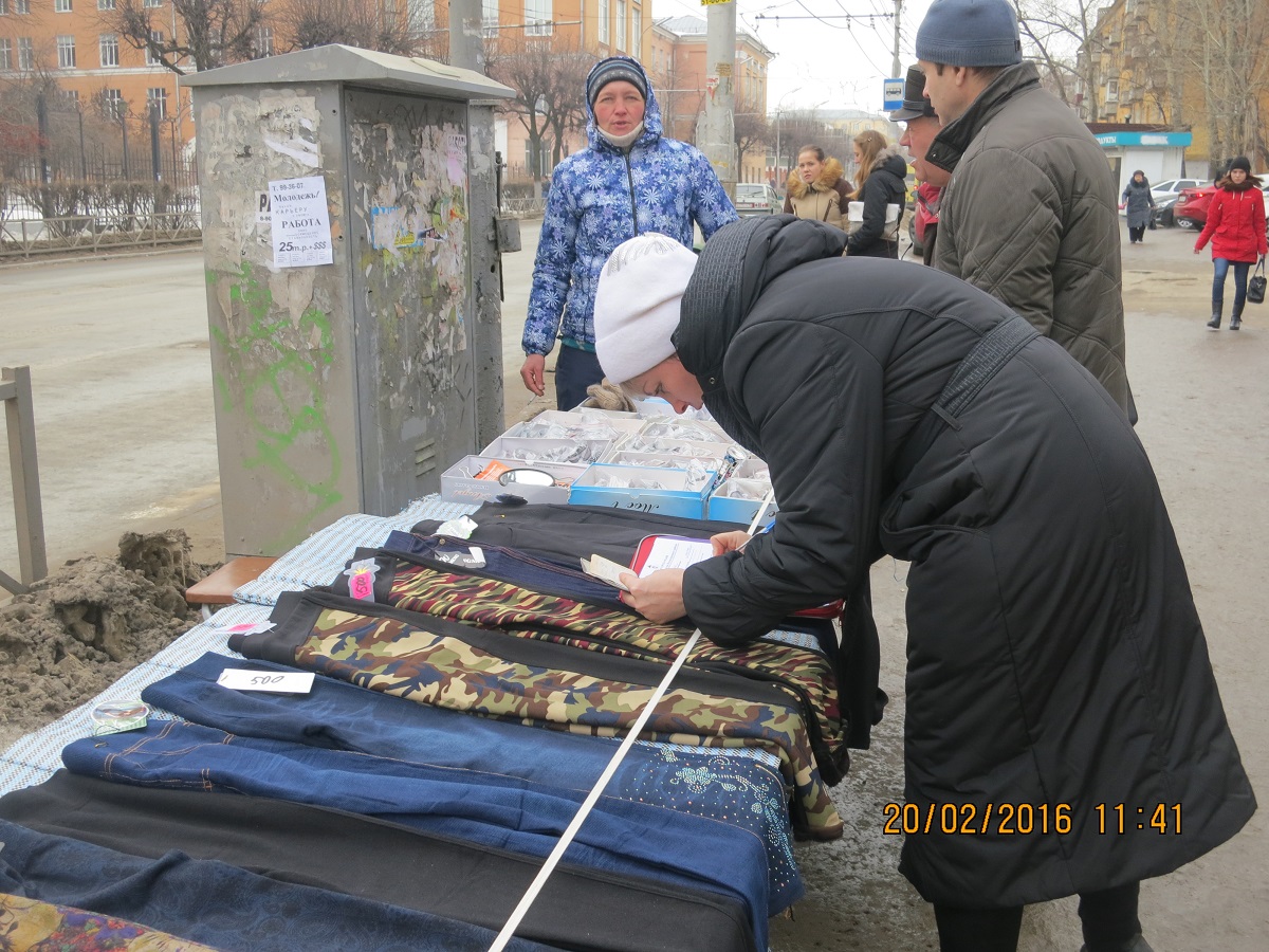 В Железнодорожном районе выявлены факты несанкционированной торговли