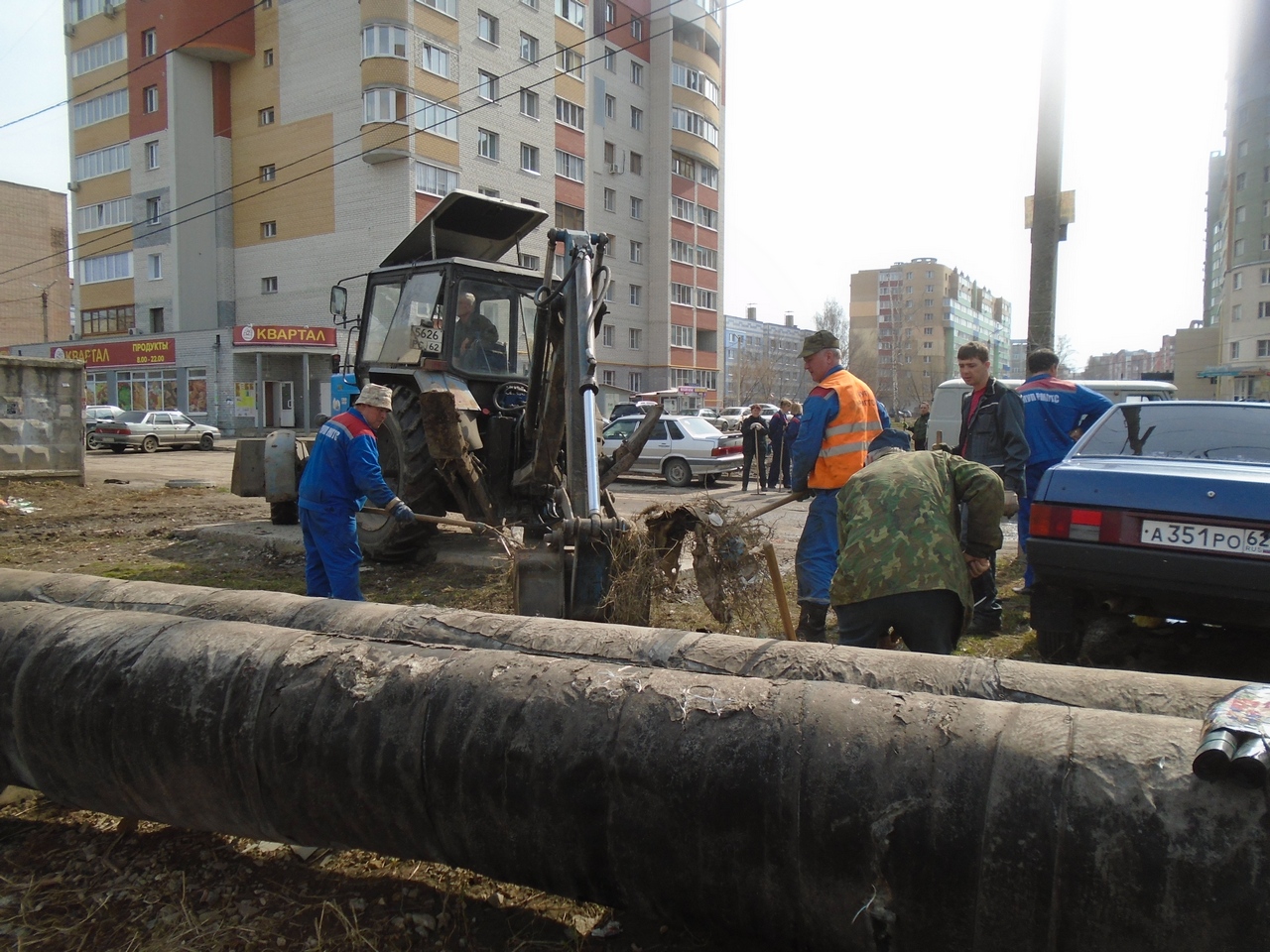 Ликвидирована несанкционированная свалка в Московском районе 17.04.2018