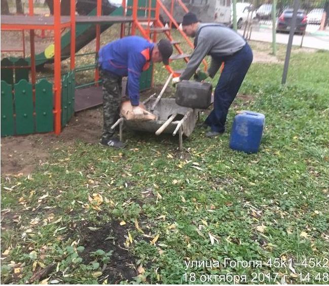 Об установке детского игрового оборудования на территории Железнодорожного района