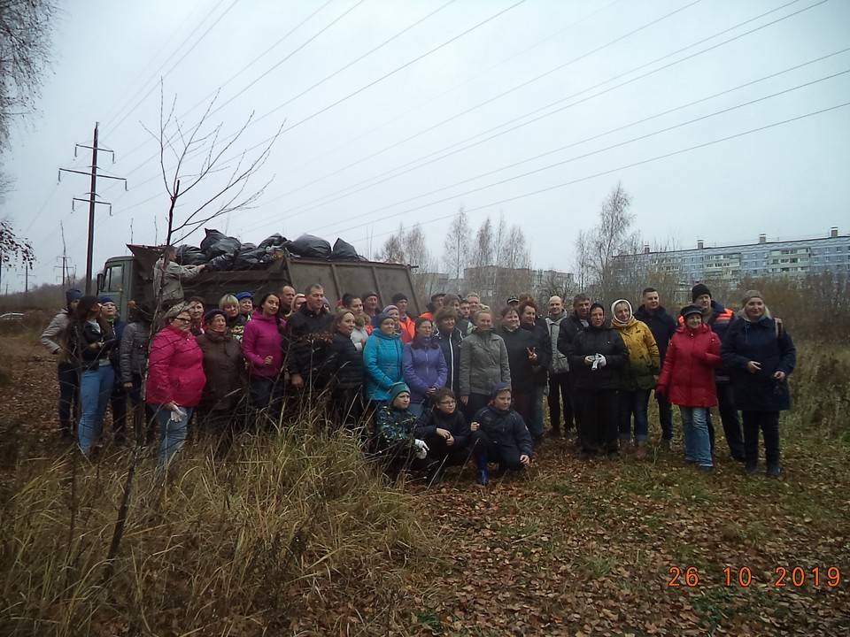 Продолжается субботник в Московском районе 28.10.2019