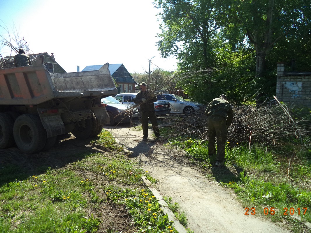 Ликвидирована несанкционированная свалка на улице Дачной 23.05.2017